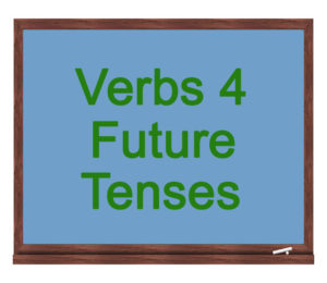 verbs 4 future tenses icon