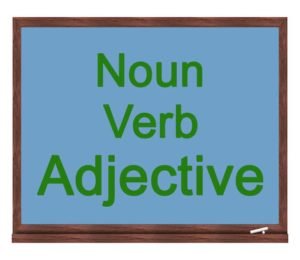 noun verb adjective icon